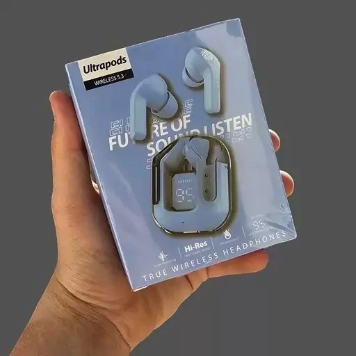 هدفون بلوتوثی مدل Ultra Pods max(آبی)