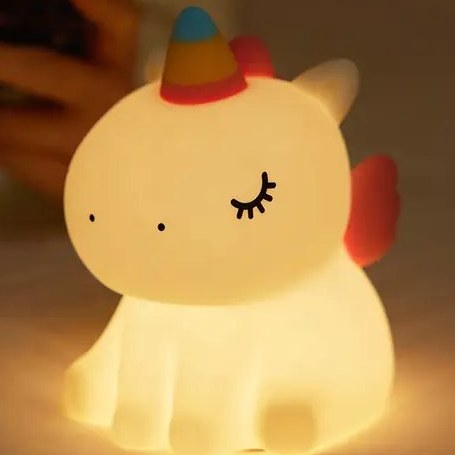 چراغ خواب سیلیکونی طرح یونیکورن